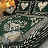 Fancy Velvet Bed Sheet Set - 4 Pieces  FVB 238